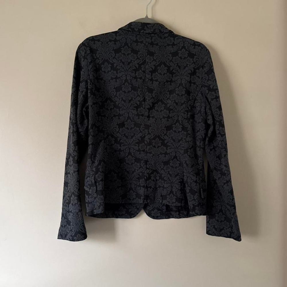 Y2K Grey Black Tapestry Shacket Lightweight - Picture 6 of 6